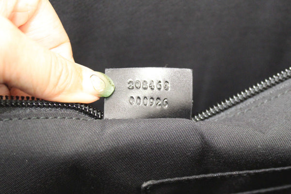Gucci Black Leather Diamante Briefcase Shoulder Bag