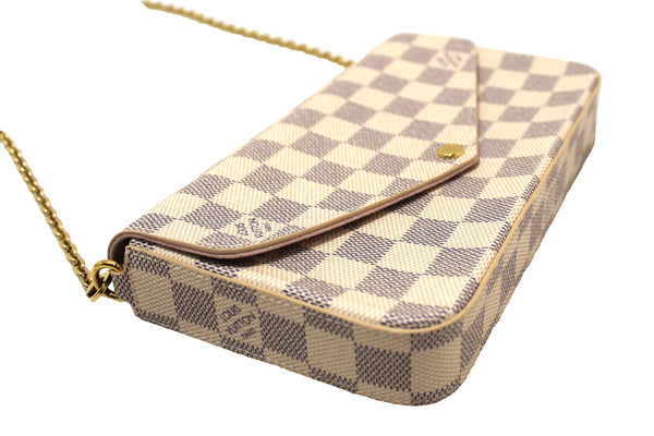 NEW Louis Vuitton Damier Azur Felicie Pochette Cros | Italystation.com - Now at italystation.com