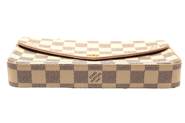 NEW Louis Vuitton Damier Azur Felicie Pochette Cros | Italystation.com - Now at italystation.com