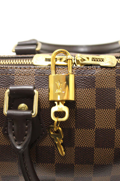 Louis Vuitton Damier Ebene Speedy 25 Bandouliere Crossbody Bag
