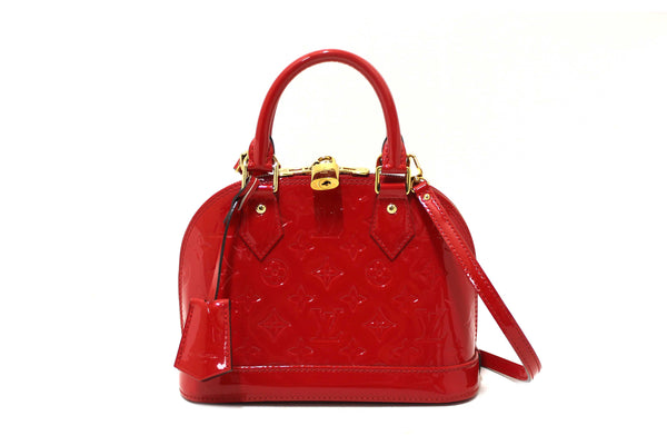 Louis Vuitton Red Vernis Leather Alma BB Hand/Crossbody Bag