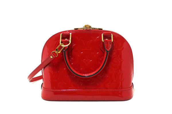 Louis Vuitton Red Vernis Leather Alma BB Hand/Crossbody Bag