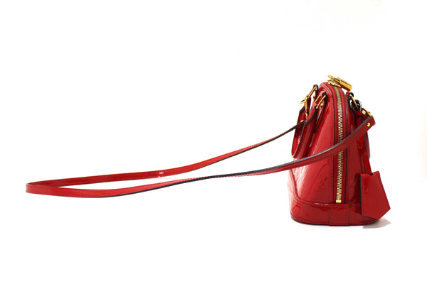 Louis Vuitton Red Vernis Leather Alma BB Hand/Crossbody Bag