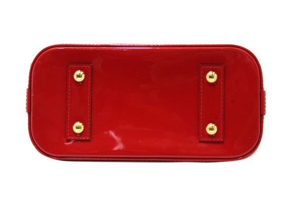 Louis Vuitton Red Vernis Leather Alma BB Hand/Crossbody Bag