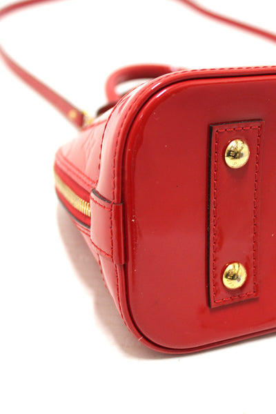 Louis Vuitton Red Vernis Leather Alma BB Hand/Crossbody Bag