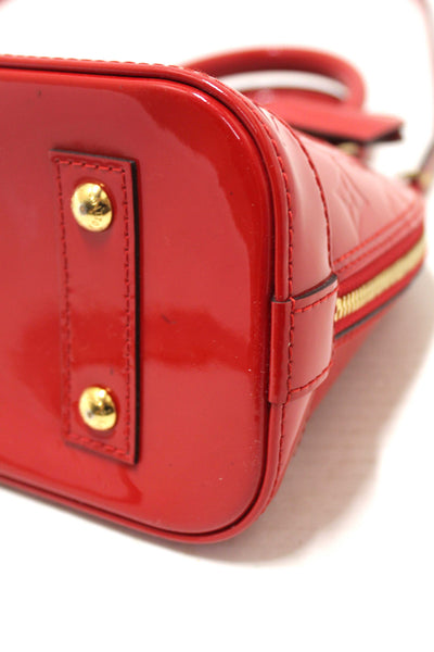 Louis Vuitton Red Vernis Leather Alma BB Hand/Crossbody Bag