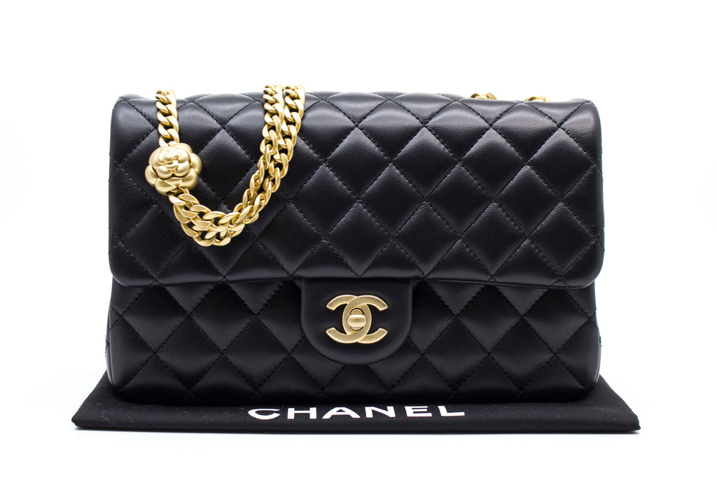 Chanel Pink Quilted Satin Classic Double Flap Medium Q6B0102KP0001