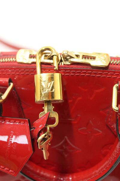 Louis Vuitton Red Vernis Leather Alma BB Hand/Crossbody Bag
