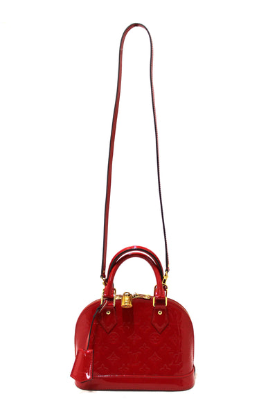 Louis Vuitton Red Vernis Leather Alma BB Hand/Crossbody Bag