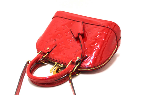Louis Vuitton Red Vernis Leather Alma BB Hand/Crossbody Bag