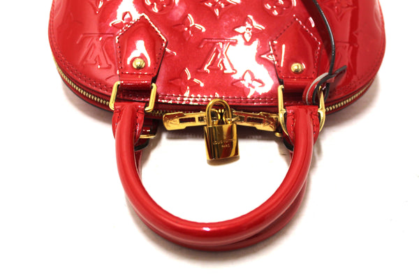 Louis Vuitton Red Vernis Leather Alma BB Hand/Crossbody Bag