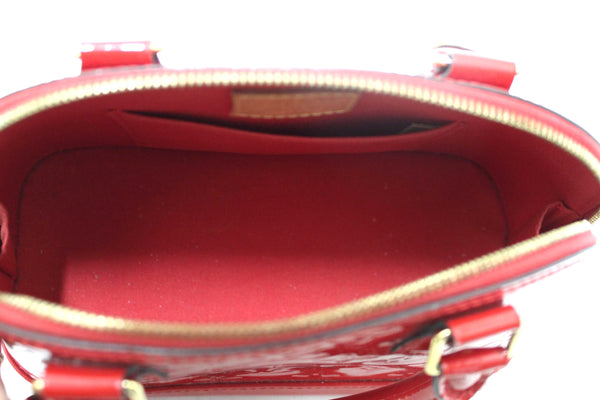Louis Vuitton Red Vernis Leather Alma BB Hand/Crossbody Bag