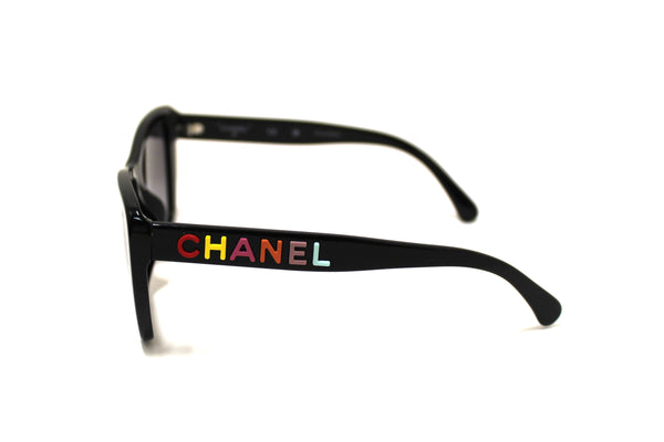 Chanel Black Polarized Butterfly Sunglasses 71548A | Italystation.com - Now at italystation.com