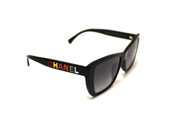Chanel Black Polarized Butterfly Sunglasses 71548A | Italystation.com - Now at italystation.com