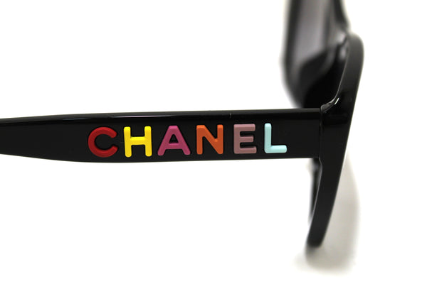 Chanel Black Polarized Butterfly Sunglasses 71548A | Italystation.com - Now at italystation.com