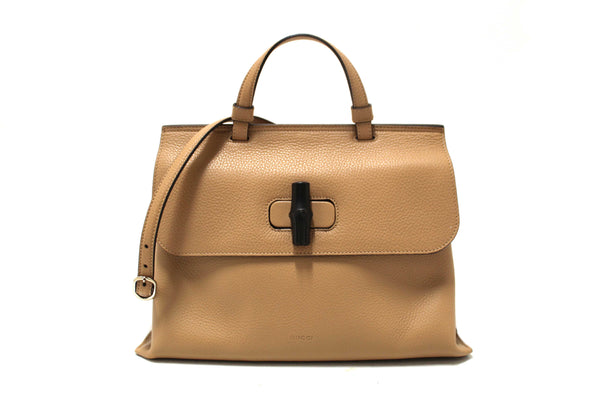 Gucci Bamboo Daily Top Handle Caramel Handbag