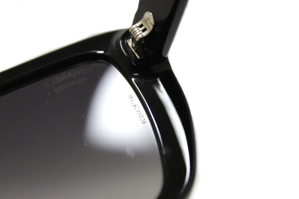 Chanel Black Polarized Butterfly Sunglasses 71548A | Italystation.com - Now at italystation.com