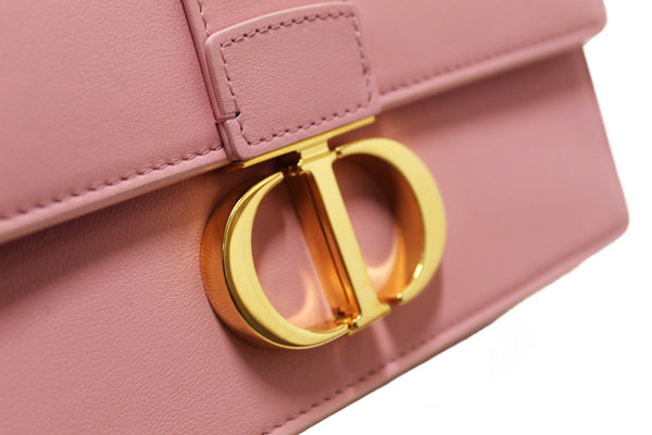 Christian Dior Pink Calfskin Leather 30 Montaigne East-West Bag with Chain
