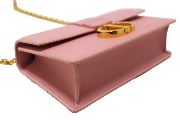 Christian Dior Pink Calfskin Leather 30 Montaigne East-West Bag with Chain