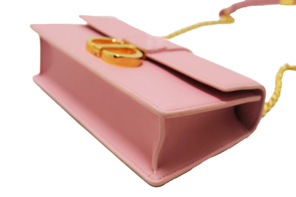 Christian Dior Pink Calfskin Leather 30 Montaigne East-West Bag with Chain