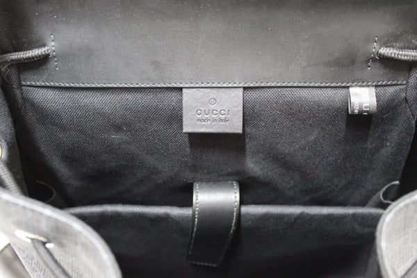 GUCCI Gucci Black GG Supreme Canvas with Leather Backpack 495563 | Italystation.com - Shop Now at italystation.com