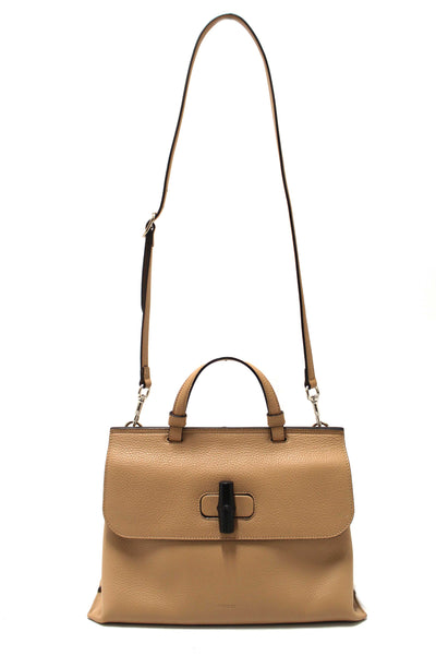 Gucci Bamboo Daily Top Handle Caramel Handbag