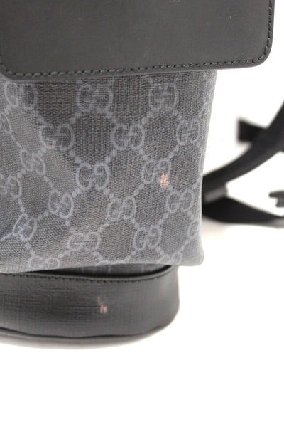 GUCCI Gucci Black GG Supreme Canvas with Leather Backpack 495563 | Italystation.com - Shop Now at italystation.com