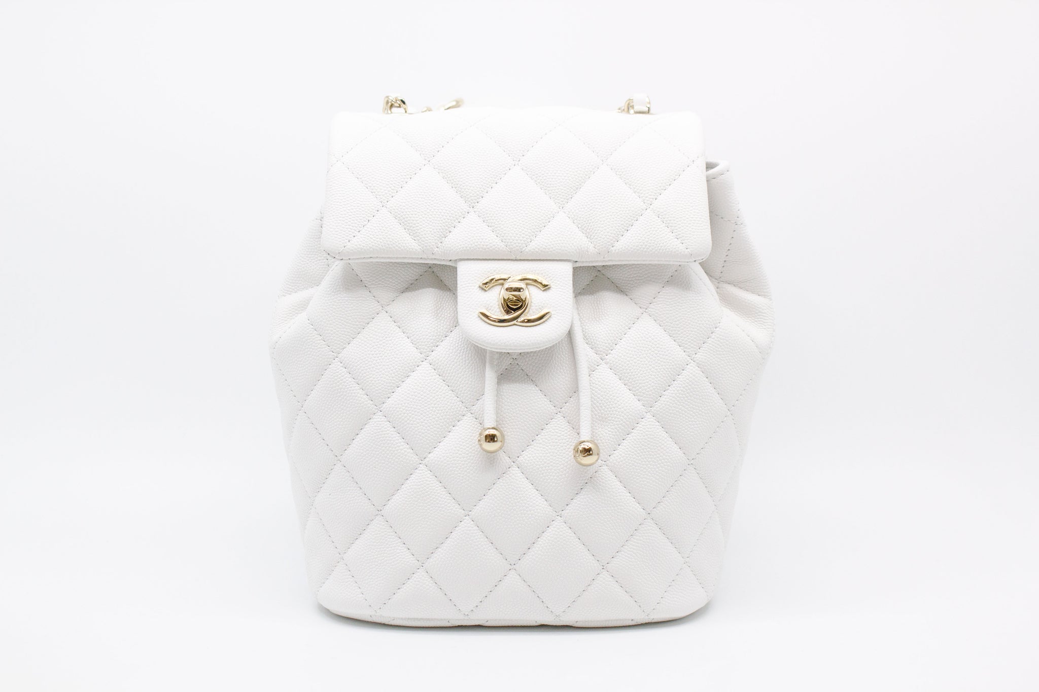 Betaling flamme tyveri Chanel AS4058 B10876 23S Backpack White / 10601 Caviar Backpacks Pbhw –  Italy Station