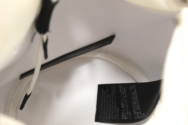 Balenciaga White Nylon XS Wheel Drawstring Bucket Bag