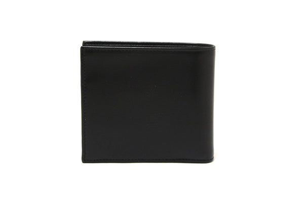 New Gucci Black Smooth Leather Square Bi-fold Men's Wallet 162838