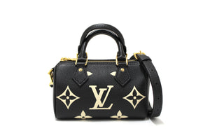 Louis Vuitton Monogram Black Empreinte Leather Nano | Italystation.com - Now at italystation.com