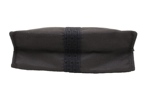 Hermes Grey Toile H Canvas Herline Clutch