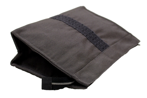 Hermes Grey Toile H Canvas Herline Clutch