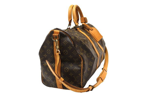 Louis Vuitton Classic Monogram Keepall Bandouliere 45 Travel Bag