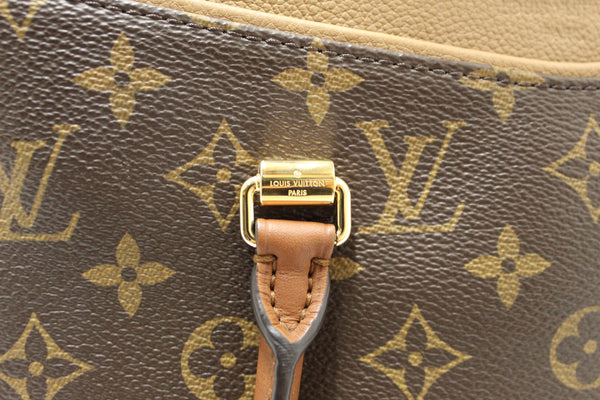 Louis Vuitton Classic Monogram with Dune Calfskin Leather Pallas Handbag