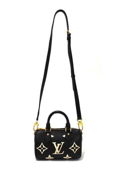 Louis Vuitton Monogram Black Empreinte Leather Nano | Italystation.com - Now at italystation.com
