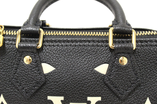 Louis Vuitton Monogram Black Empreinte Leather Nano | Italystation.com - Now at italystation.com
