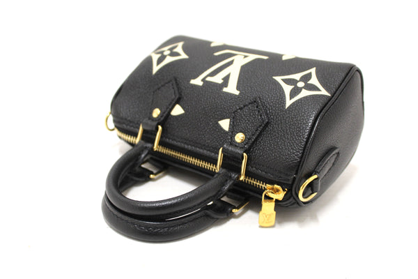 Louis Vuitton Monogram Black Empreinte Leather Nano | Italystation.com - Now at italystation.com