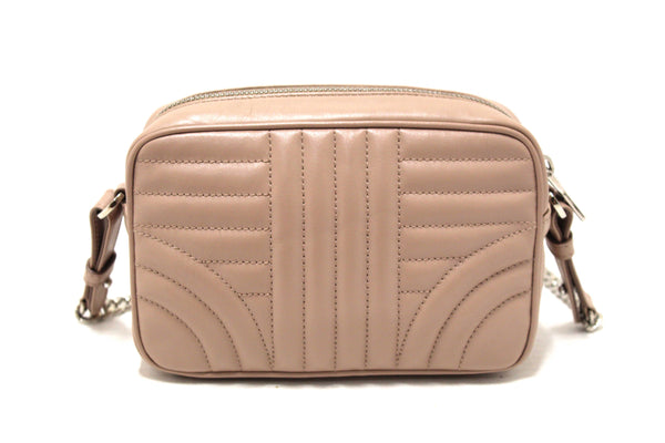 Prada Camera Diagramme Mini Pink Quilted Crossbody Bag