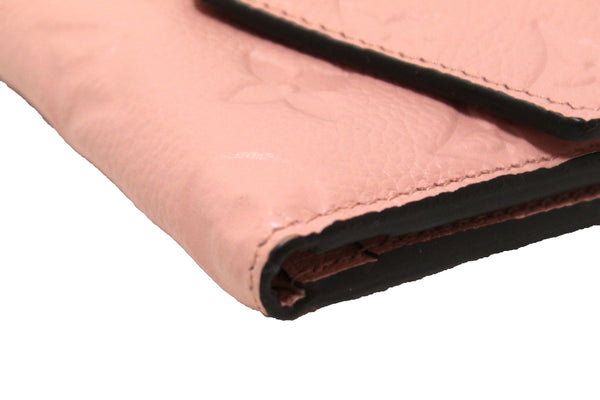 Louis Vuitton Pink Monogram Empreinte Leather Zoe Wallet