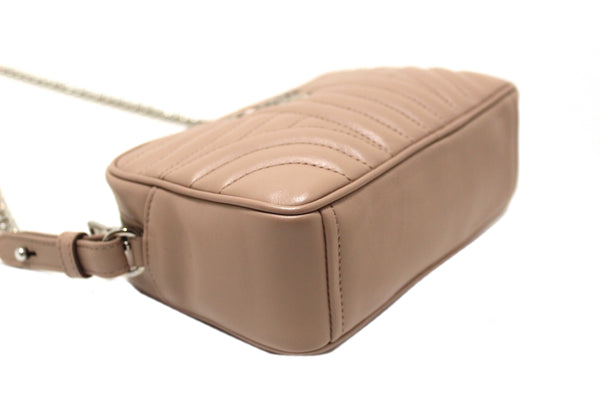 Prada Camera Diagramme Mini Pink Quilted Crossbody Bag