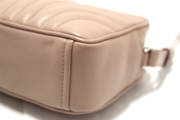 Prada Camera Diagramme Mini Pink Quilted Crossbody Bag