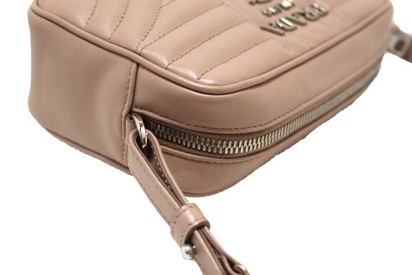 Prada Camera Diagramme Mini Pink Quilted Crossbody Bag