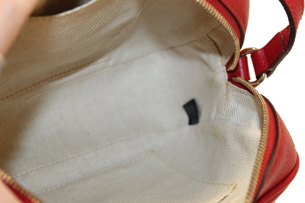 Gucci Red Soho Leather Small Disco Messenger Bag