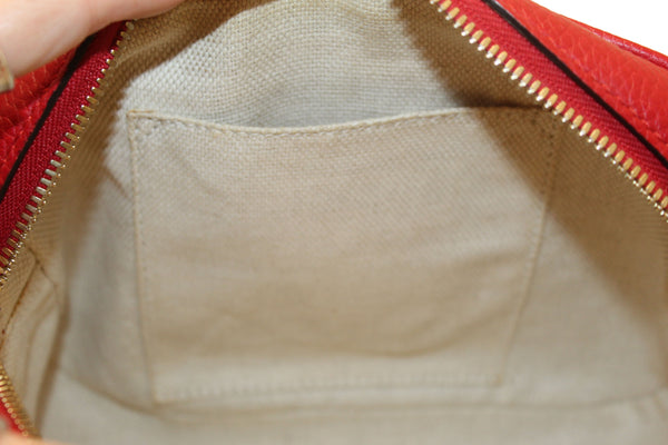 Gucci Red Soho Leather Small Disco Messenger Bag