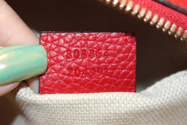 Gucci Red Soho Leather Small Disco Messenger Bag