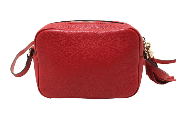 Gucci Red Soho Leather Small Disco Messenger Bag
