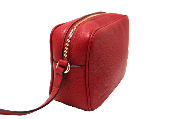 Gucci Red Soho Leather Small Disco Messenger Bag