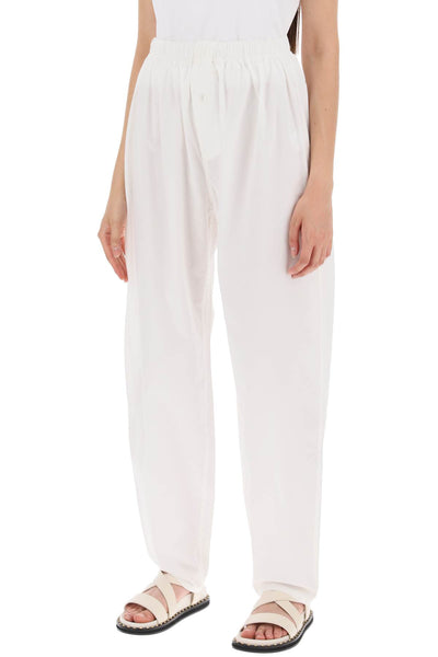 the nicola boxer poplin pants in INT 719 1 SS24 WHITEOUT