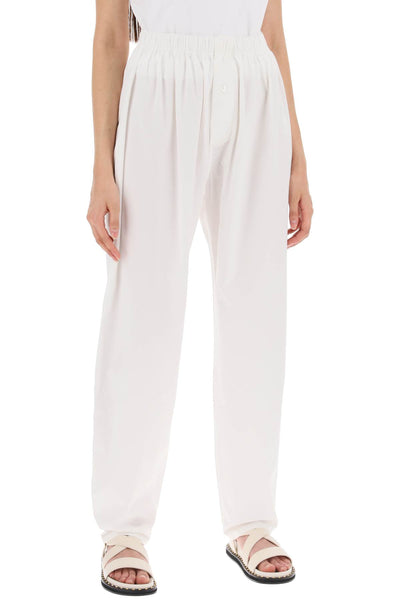 the nicola boxer poplin pants in INT 719 1 SS24 WHITEOUT